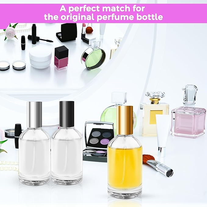 Bohoray 3Pcs 100ml Spray BottlesSmall Spray Bottles 100mlRefillable Atomiser Spray BottleFine Mist Atomiser Perfume Spray Bottle With SyringeDispensing Tools for CleaningPerfumeCosmetic