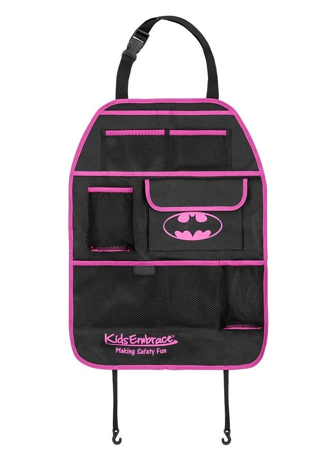 KidsEmbrace Batman Back Seat Organizer Dc Comics Batgirl Deluxe 6 Pockets Pink - Image 2
