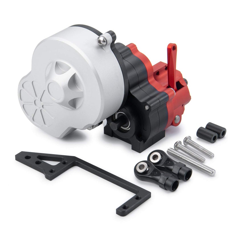 RCHUBAM RC-Hub Metal Complete Transmission Case Gearbox with Dig Gear for 1:10 Axial SCX10 AX10 Wraith RC Crawler Car - Image 1