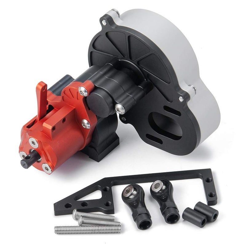RCHUBAM RC-Hub Metal Complete Transmission Case Gearbox with Dig Gear for 1:10 Axial SCX10 AX10 Wraith RC Crawler Car - Image 2