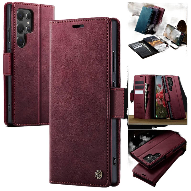 Samsung Galaxy S23 Protective with Card Holder and Kickstand in Black for Tabletop Use - Image 2