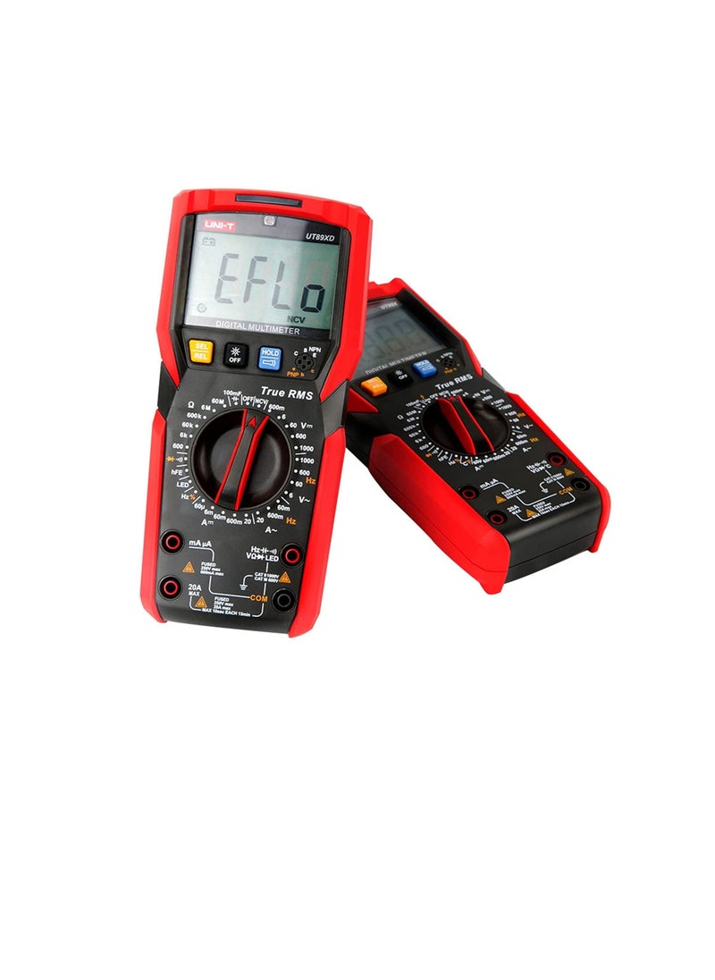 UNI-T UNI-T All in One True RMS Digital Multimeter 20A High Current Digital Multimeter NCV/capacitor/triode/LED test/temperature and Live wire test | UT89X  - Image 1