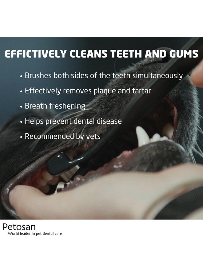 Petosan Dental Kit for Dogs with Toothbrush, Toothpaste and Microfiber Cleaner, for Small Dogs Up to 14 lbs