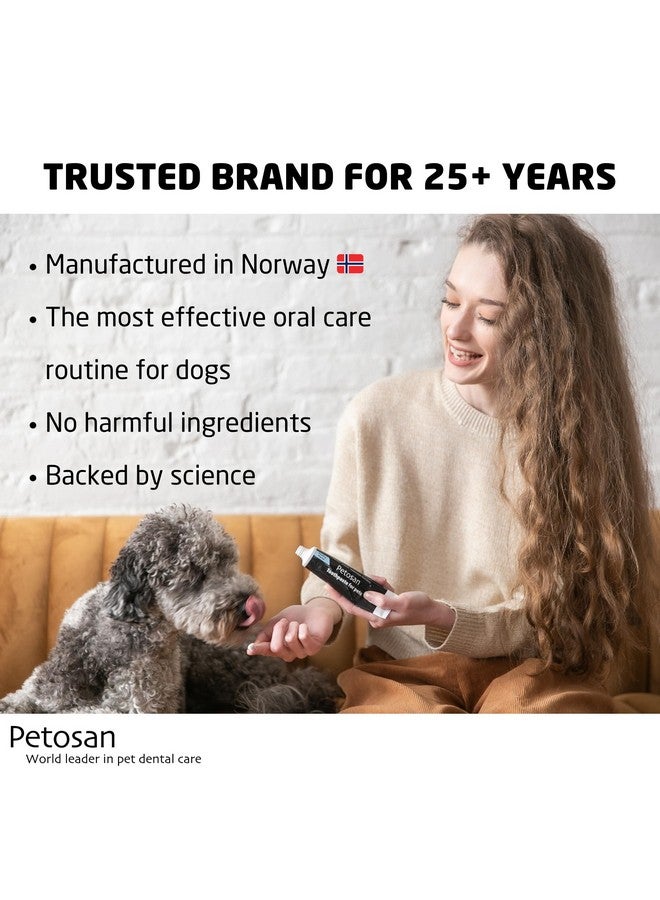 Petosan Dental Kit for Dogs with Toothbrush, Toothpaste and Microfiber Cleaner, for Small Dogs Up to 14 lbs