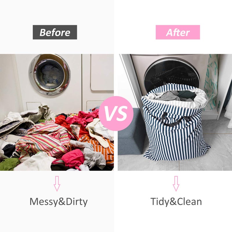 Swisselite Laundry Bag With Handle And Drawstring  Large Heavy Duty Laundry Bag  28 X 40 Inches Travel Dirty Clothes Bag For Laundromat And Household - Image 5