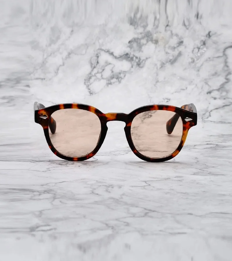 Explicit Poets Explicit Poets Unisex JOHNNY TORTOISE Tortoise - Light Brown Stylish Sunglasses, 2EP53