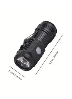 TORCH 1pc Mini LED Flashlight, Ultra-Bright Long-Range, USB Rechargeable Type-C, Portable Handheld Torch, Outdoor Multifunction, Strong Magnetic Clip Lamp, Pocket Light  - Image 3