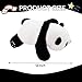 Furvana Plush Panda Stuffed Animal Black and White Weighted Plush Pillow 12 Soft Cuddly Toy for Kids and Girls Birthday Christmas - Image 4