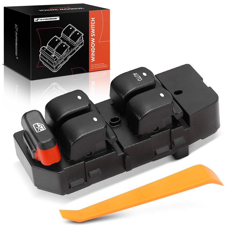 APremium Master Power Window Switch Compatible with Chevrolet Malibu 2008 2009 2010 2011 2012 24L 36L with One Touch Window OpenClose Front Left Driver Side Replace 15902664