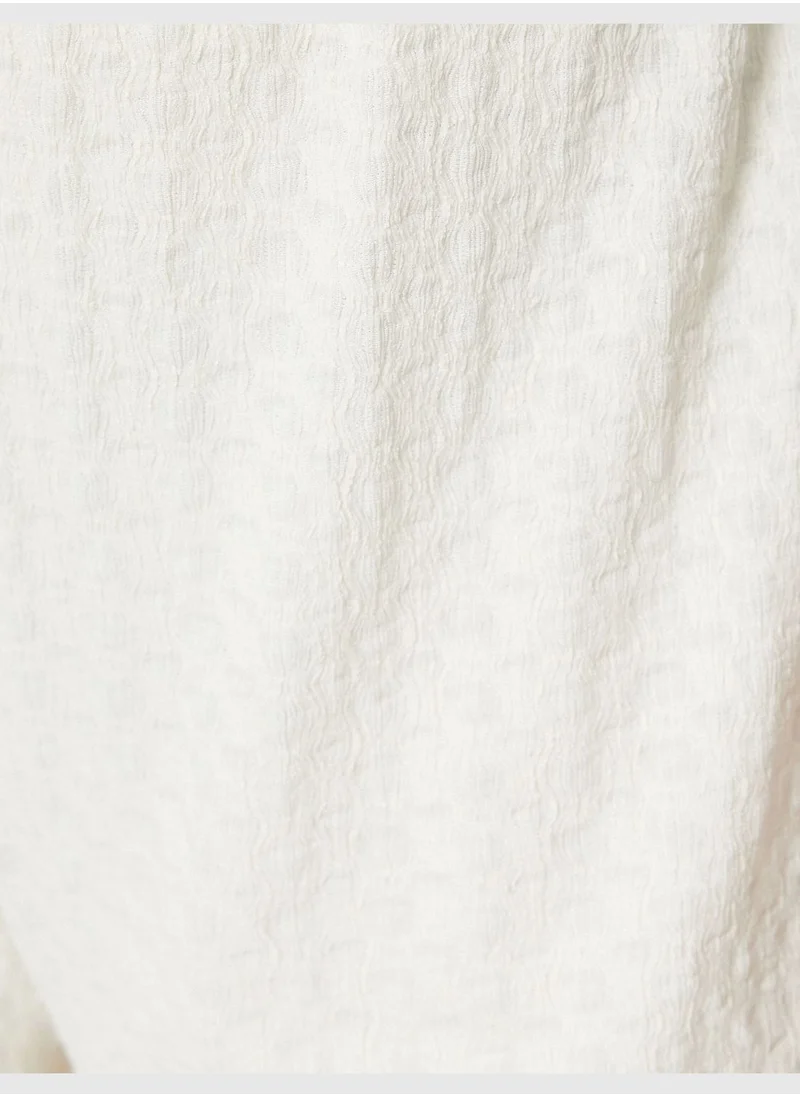 KOTON Elastic Waist Palazzo Trousers