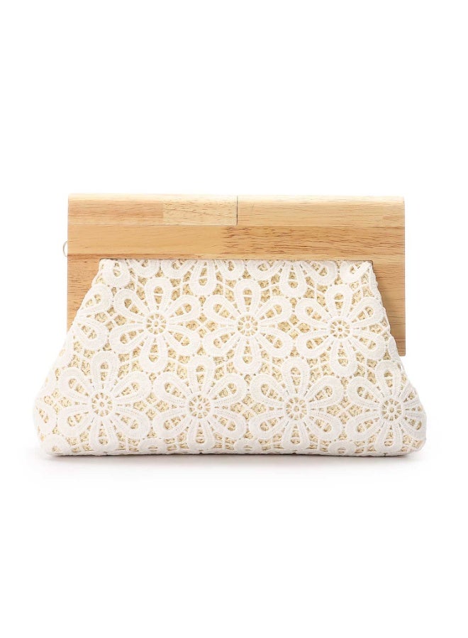 Mr.joe Mr Joe White Elegant Crochet Clutch-shoulder bag for Women-4140 - Image 3