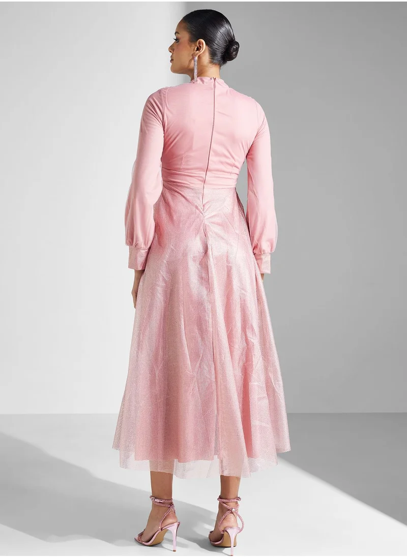 Khizana Ruched Detail Dress