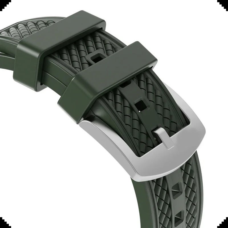 Bluejw Universal FKM Rubber Watch Band Quick Release 18mm 19mm 20mm 21mm 22mm 24mm Watch Strap Replacement Compatible with Apple Suunto & Other Sport Watches - Image 4