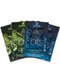 ENERGYBITS ENERGYbits RECOVERYbits Spirulina Tablet Chlorella Tablets, Large Combo Sample Pack 120 Tablets Energy Supplements, Pure Algae Superfood Tabs, Wellness Tablets, High Protein And Chlorophyll, Non GMO  - Image 1