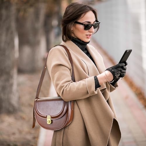 WisePoint Crossbody Purses for Women, Leather Purse Small Crossbody Bags for Women, Fashionable Shoulder Bag Cross Body Purse (brown) - Image 5