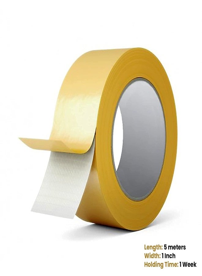 EURO® Cotton Double Sided Waterproof Tape for Men and Women Wig Patch Adhesive Glue Hair Wig Tape, (01'' X 05 Meter Pack of 01) - Image 3