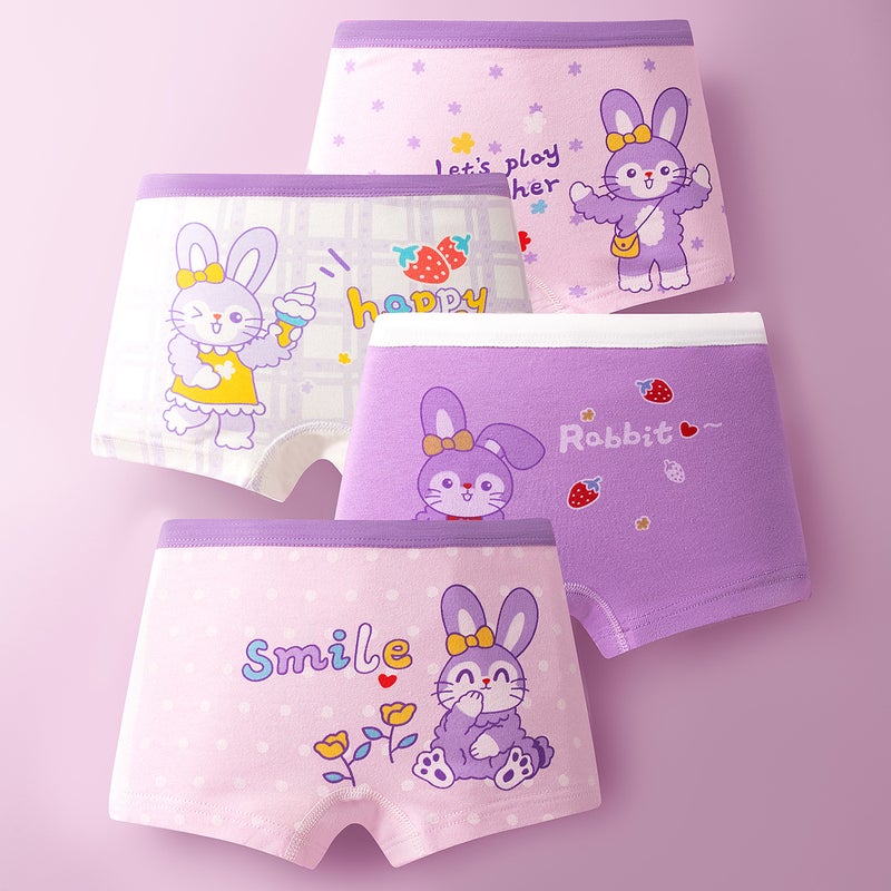 Summer Pure Cotton Girls Underwear 8029 ice cream rabbit 