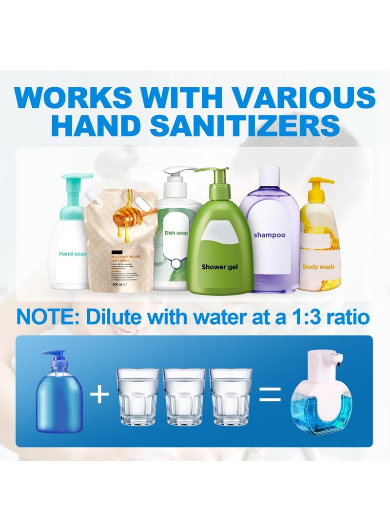 جين فان ل أنا موزع صابون أوتوماتيكي مثبت على الحائط - 420 مل، مستشعر رغوة كهربائي بدون لمس مع USB قابل لإعادة الشحن، مقاوم للماء IPX5، بلاستيك ABS - Image 4