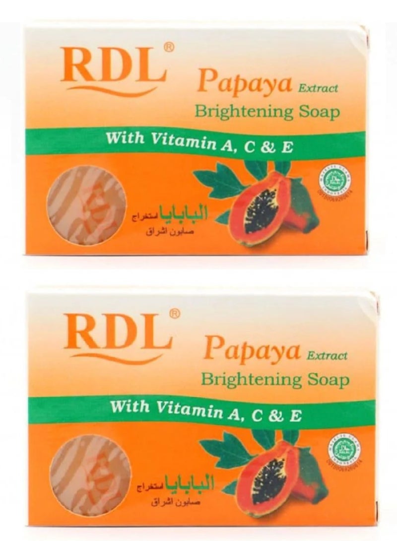 ار دي ال قطعتين من صابون اشراق بخلاصة البابايا - 128 جم - Image 1