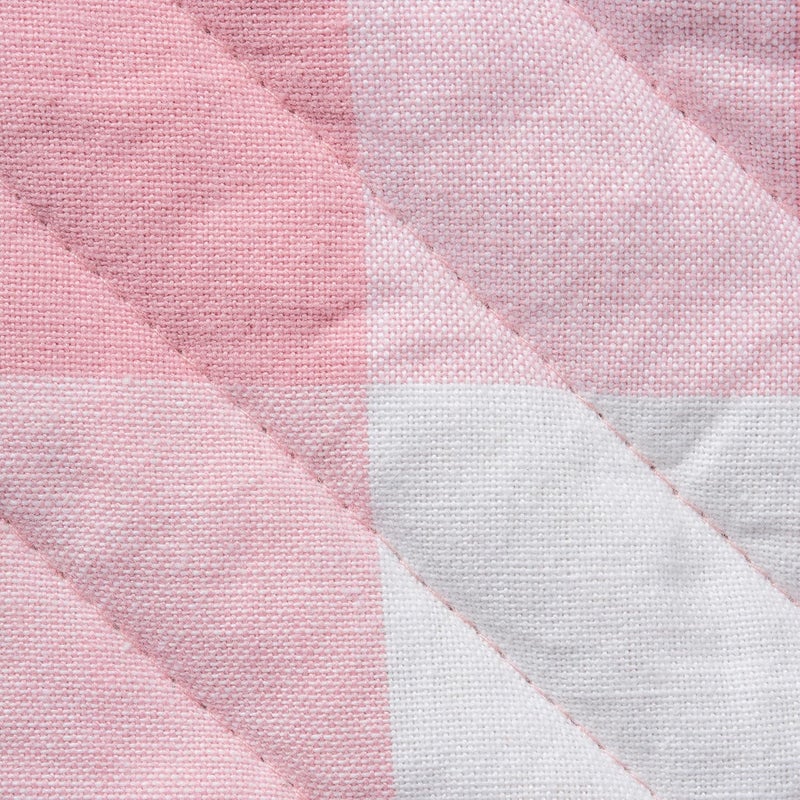 DII Buffalo Check Kitchen Collection, Classic Farmhouse Kitchen Set, Oven Mitt, Pink &White, 2 Piece - Image 3