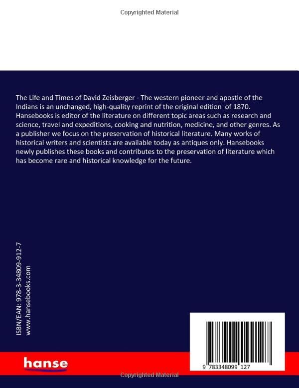 The Life and Times of David Zeisberger: The western pioneer and apostle of the Indians - Image 2
