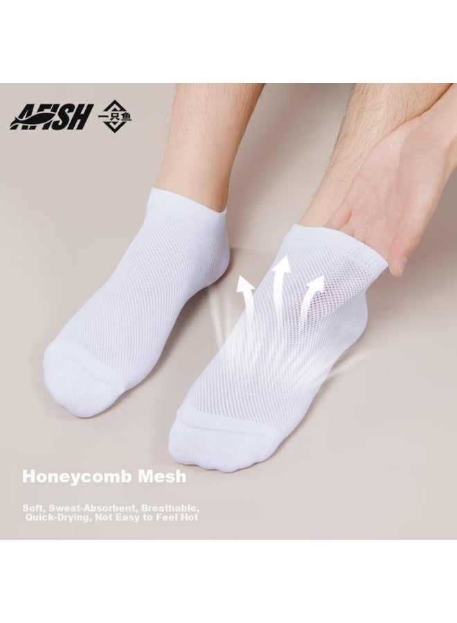 A FISH Men's Spring And Summer Short Socks With 10a Grade Antibacterial And Odor-resistant Pure Cotton, Breathable And Sweat-absorbing For Outdoor Activities - Image 3