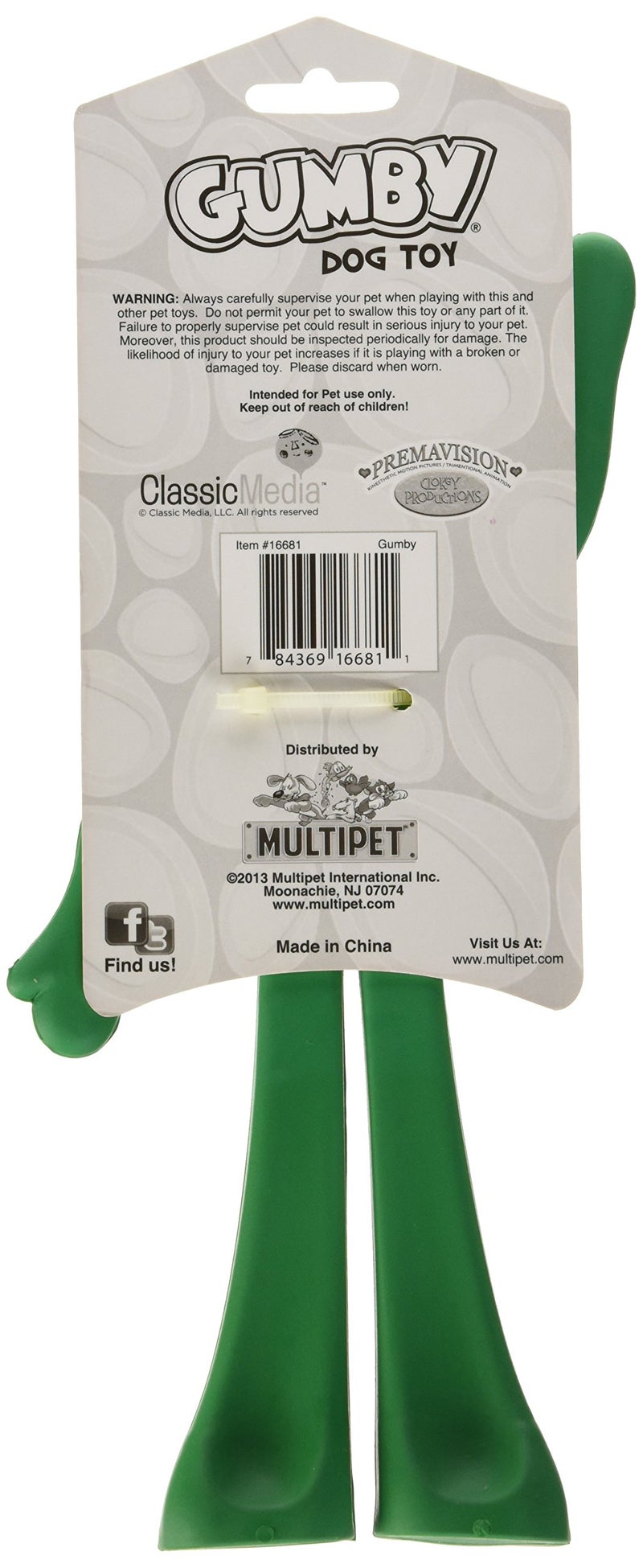 Multipet Gumby Latex Dog Toy - Squeaky Dog Toy for All Dogs - Easy-to-Clean Latex Dog Squeaky Toys - Latex Dog Toys for Cuddling, Chewing & Playing - Cute Pet Toy (9", Green) - Image 3