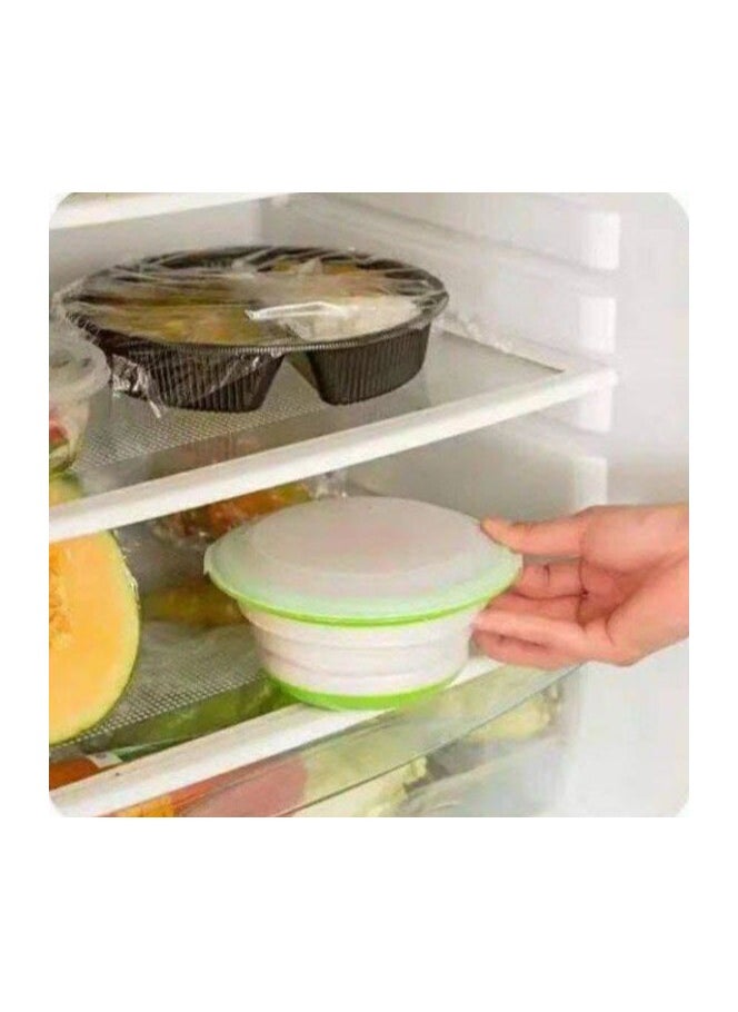 Generic - A set of 3-piece refrigerator containers in different sizes, foldable silicone with a lid color may change - Image 1