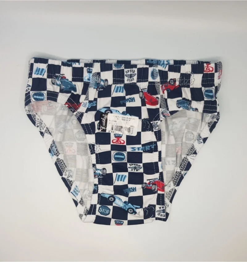 Tutku 0255 Boys Elastane Slip Briefs 6 pcs