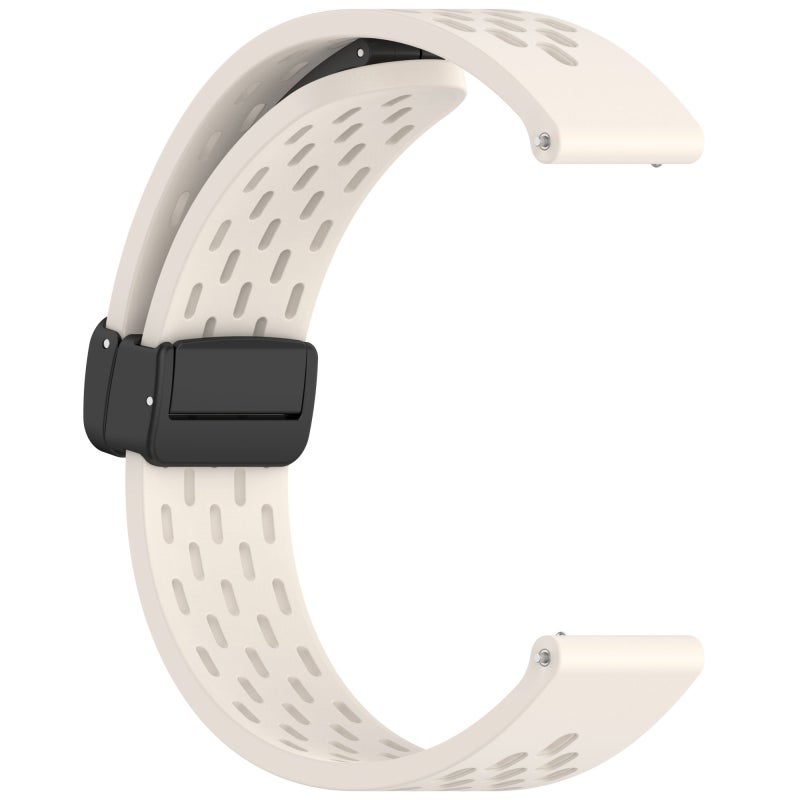 إيروريكس لساعة هواوي جي تي 5 برو 46 مم، سوار ساعة سيليكون قابل للطي بمشبك مغناطيسي (ستارلايت) - Image 4