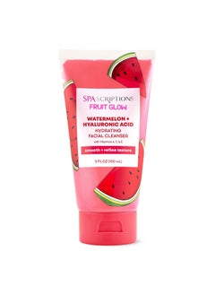 SpaScriptions Fruit Glow Watermelon  Hyaluronic Acid Hydrating Facial Cleanser 5 Oz