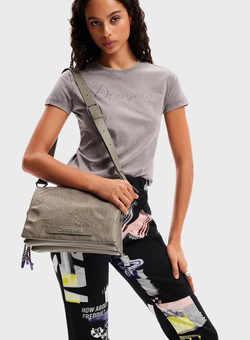 DESIGUAL Floral Embroidery Crossbody