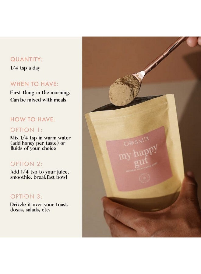 Cosmix كوزميكس أمعائي السعيد | بروبيوتيك وبريبايوتيك - يعزز ميكروبيوم الأمعاء الصحي | مسحوق موليثي وتريهالا | يساعد في الحموضة والهضم والانتفاخ | بدون مواد حافظة | 60 جرام - 40 حصة (عبوة واحدة) - Image 4