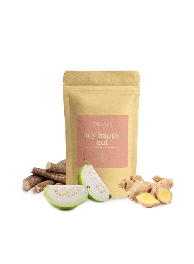 Cosmix كوزميكس أمعائي السعيد | بروبيوتيك وبريبايوتيك - يعزز ميكروبيوم الأمعاء الصحي | مسحوق موليثي وتريهالا | يساعد في الحموضة والهضم والانتفاخ | بدون مواد حافظة | 60 جرام - 40 حصة (عبوة واحدة) - Image 1