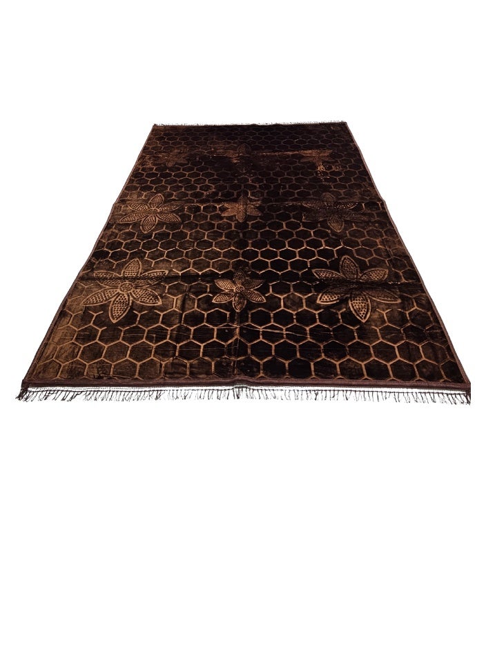 SMART HOME Velvet quilted rug, premium quilted and soft touch rug made of high quality materials, 300X200 cm sitting mat - Image 1