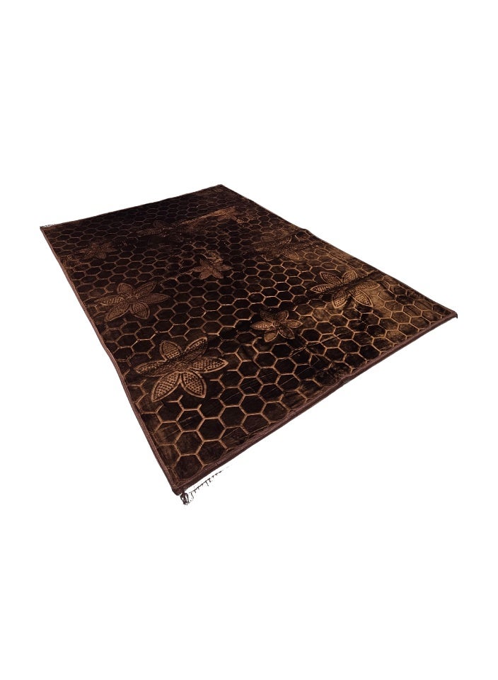 SMART HOME Velvet quilted rug, premium quilted and soft touch rug made of high quality materials, 300X200 cm sitting mat - Image 3