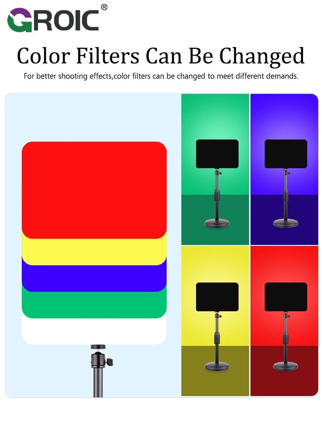 GROIC - Video Conference Lighting for Video Recording - Portable USB LED Video Selfie Light, 3 Soft Light Levels, Laptop & Computer Video Fill Lights, Camera Webcam Selfie Light for Zoom Meetings - Image 1