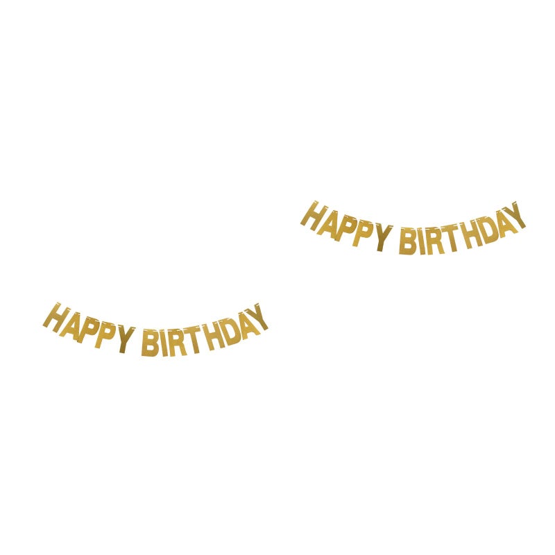 2pcs Glitter Bunting Banners Flags Hanging Garland Party Favors Supplies Decoration ( ) - Image 1