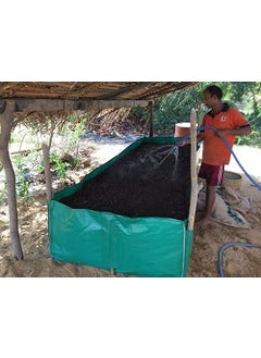 YUVAGREEN YUVAGREEN HDPE UV Stabilize Imported Vergin Fabric Agro Vermi Compost Making Bed Olive Green 10ftx4ftx2ft  - Image 2