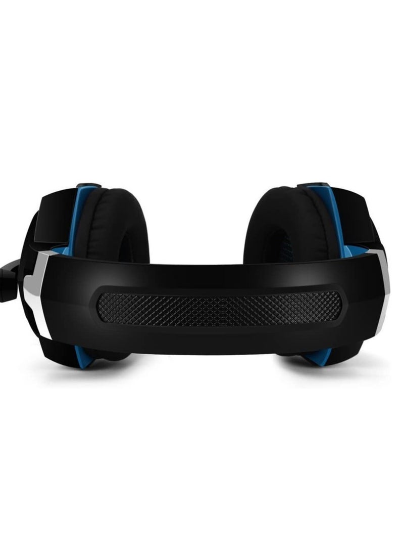 ELTRAZONE G2000 Gaming Headphone Headset Stereo Bass Over-ear Headband Mic PC Blue  - Image 4