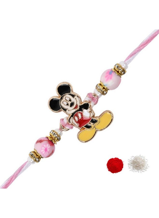 I Jewels - I Jewels Fancy Cartoon Kids Rakhi With Roli Chawal & Rakshabandhan Card for Bro/Brother/Bhai (R199-R201) (Style 4) - Image 1