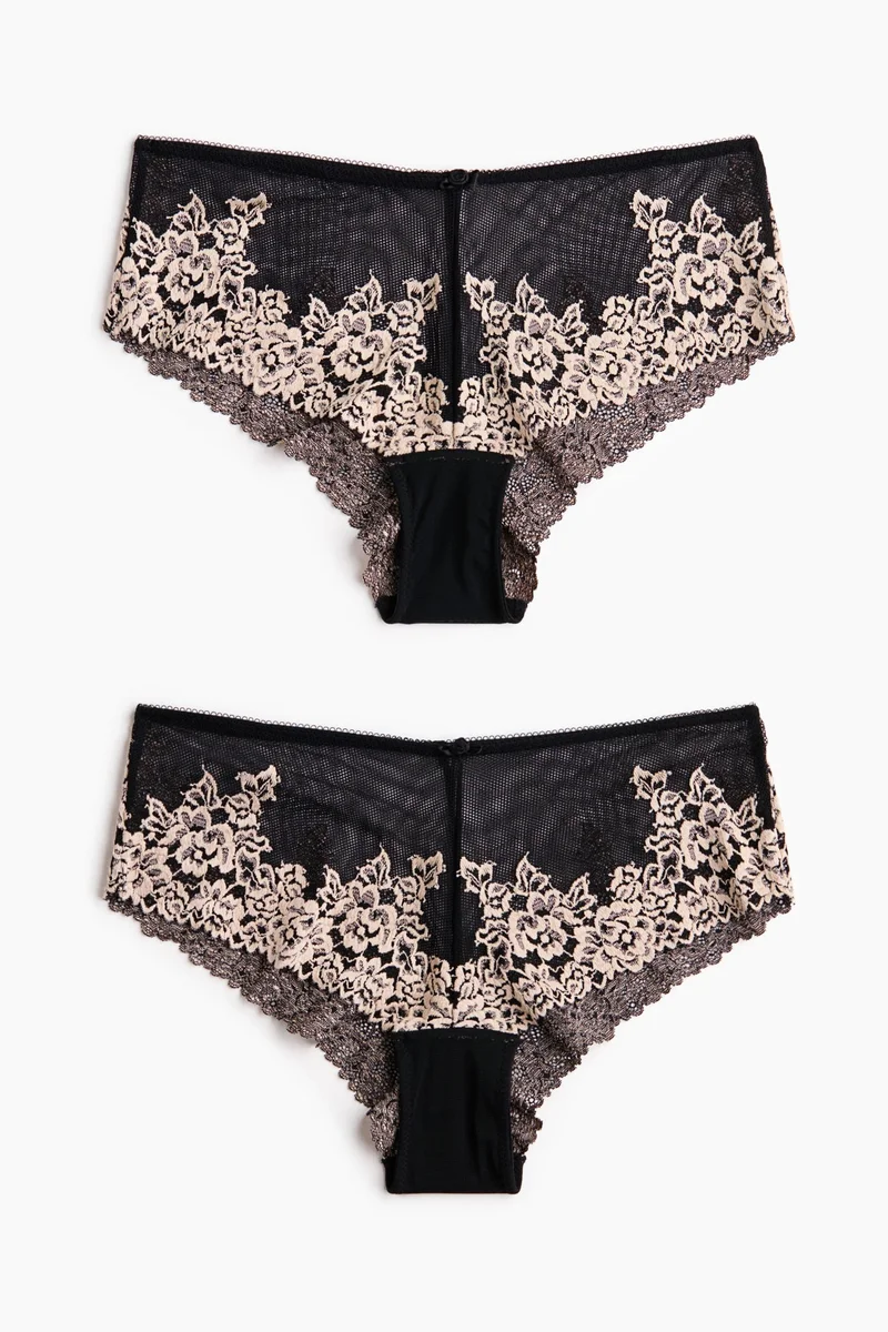 H&M  2-pack lace hipster briefs for Women | Best Price UAE