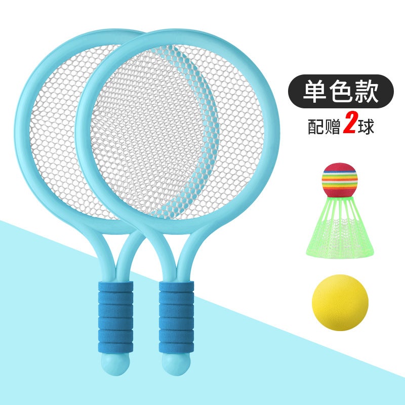 Kids Badminton Racket Set, Junior Tennis Racquet Play Toy for Ages 3-12 Purple [2 shot 2 ball] net bag packaging  - Image 3