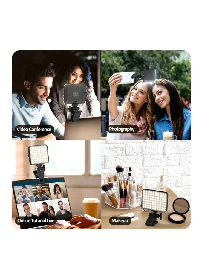 OASIS-TH - Rechargeable Selfie Light, Clip Fill Light for Phone Laptop Tablet Portable Light for Video Conference Live Streaming Zoom Call Makeup Picture - Image 1