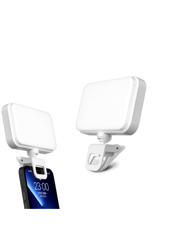 OASIS-TH - Rechargeable Selfie Light, Clip Fill Light for Phone Laptop Tablet Portable Light for Video Conference Live Streaming Zoom Call Makeup Picture - Image 1