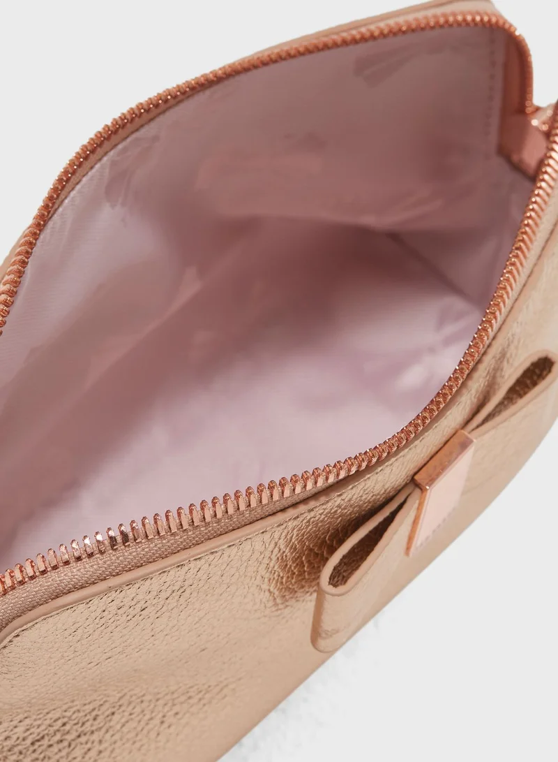 Ted Baker Dennis Bow Leather Makeup Bag