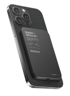 Momax Q.MAG X 5000mAh Wireless Magnetic Power Bank – USB-C PD Fast Charging, Up to 15W Output  - Image 1
