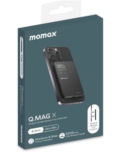 Momax Q.MAG X 5000mAh Wireless Magnetic Power Bank – USB-C PD Fast Charging, Up to 15W Output  - Image 2