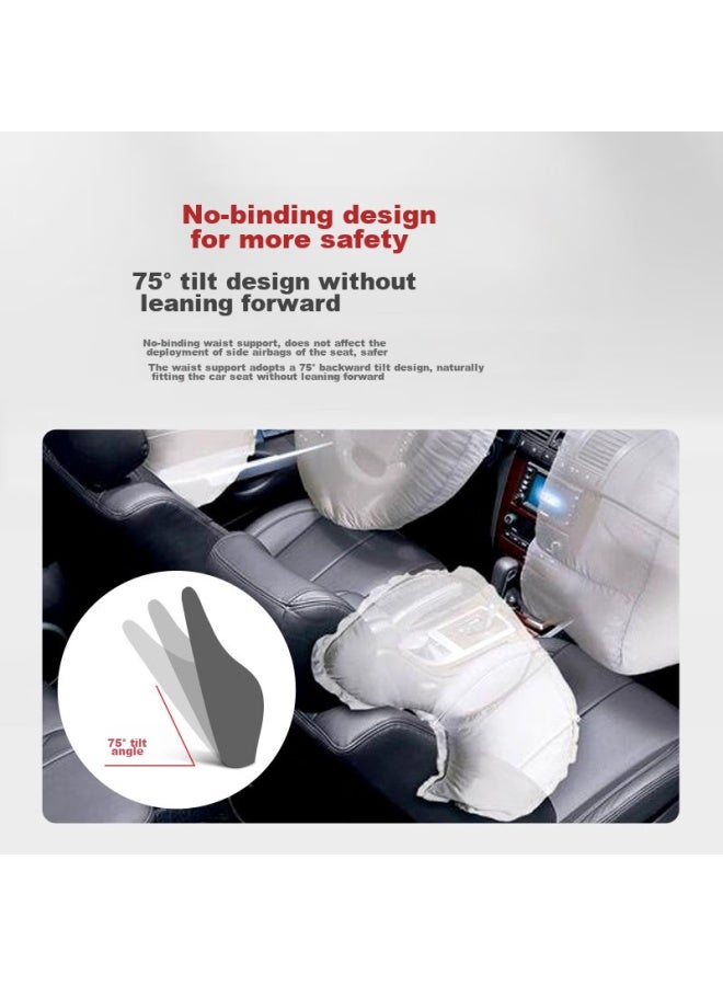 Icaroom Car Headrest And Lumbar Support, In-car Headrest, Driving Back Support Cushion, Neck Pillow, Back Cushion, Lumbar Pillow, Car Accessories - Image 5