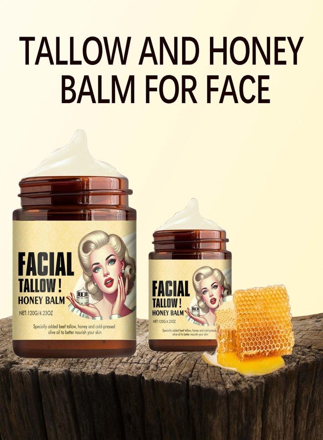 Gyonwt Whipped Beef Tallow and Honey Balm, Tallow Face Moisturizer, Beef Tallow For Skin, Grass Fed Grass Finished Face Cream, Hydrates and Nourishes the Skin - Image 2